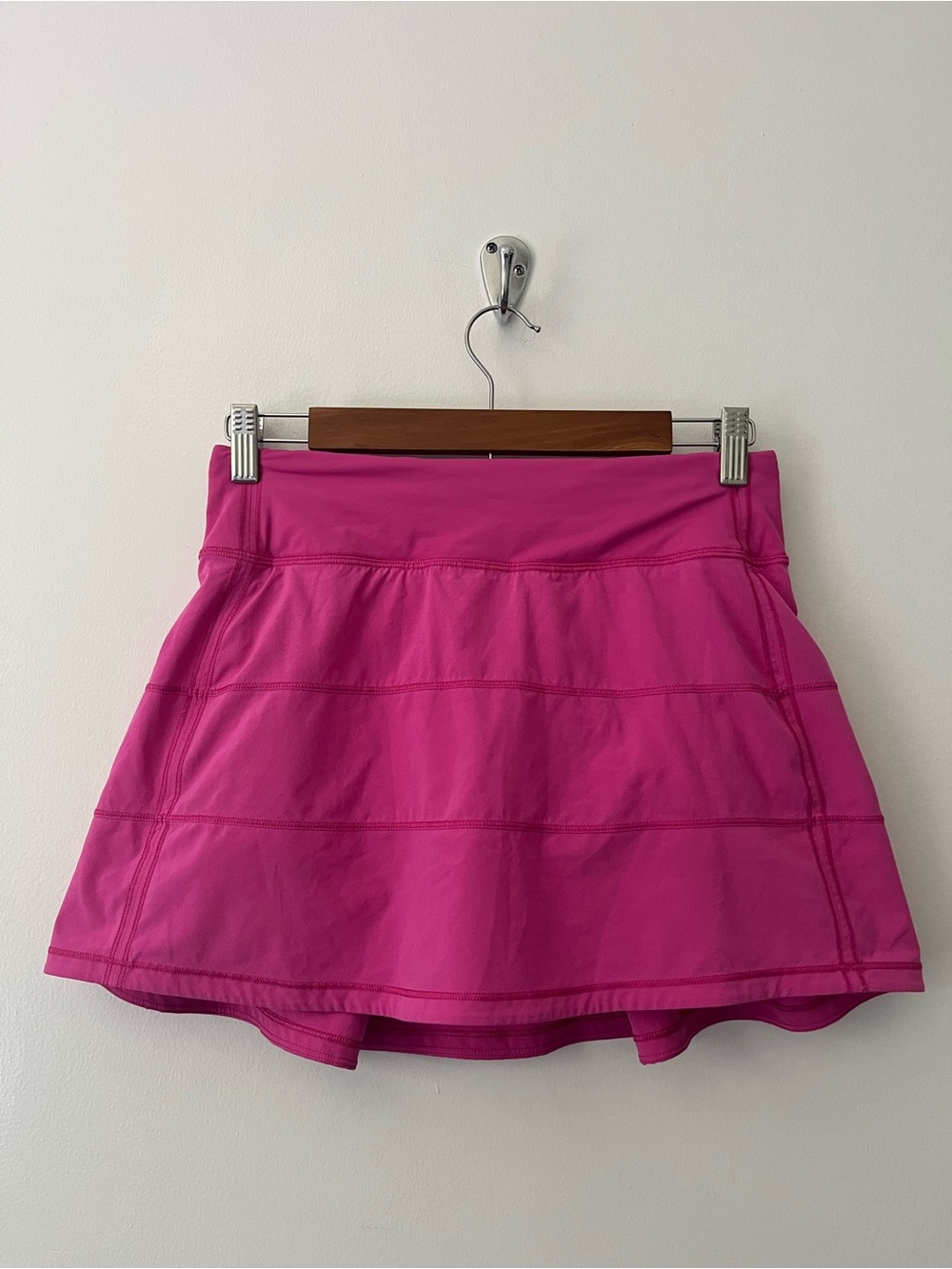 Lululemon Pace Rival Mid Rise Skirt Tennis Built In Shorts Preppy Sonic Pink 4